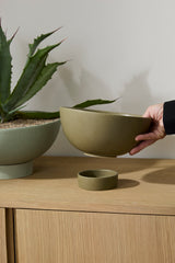 Beltline with Saucer Ceramic Bowls By Accent Decor