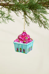 Berry Glass Basket By Accent Decor
