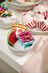 Berry Glass Basket By Accent Decor
