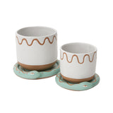Bindi Speckled Matte Pot By Accent Decor