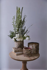 Birch Cylinder Wood Decorative Accents By Accent Decor