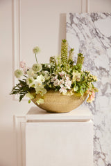 Blaze Textured Carved Bowl By Accent Decor