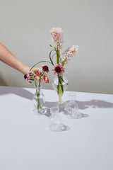 Boutique Ribbed Glass Bud Vases By Accent Decor