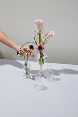Boutique Ribbed Glass Bud Vases By Accent Decor