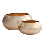 Bowie Textured Metal Bowl By Accent Decor