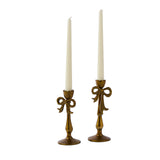 Bowtied Candleholders By Accent Decor