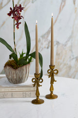 Bowtied Candleholders By Accent Decor