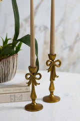 Bowtied Candleholders By Accent Decor