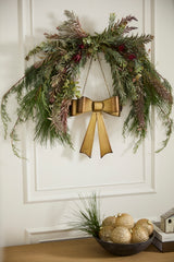Bow Metal Wreath By Accent Decor