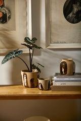 Bronze Brushstroke Ceramic Pots By Accent Decor