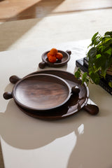 Brownwood Carved Tray By Accent Decor