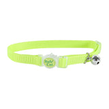 Safe Cat Adjustable Snag-Proof Breakaway Cat Collar - Lime