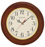 Bulova C4393 Brentwood Windsor Cherry 11.5" Wall Clock