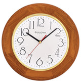 Bulova C4394 Grantwood Champagne Oak 11.5" Wall Clock