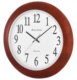 Bulova C5008 Murrow Atomic Solid Wood 14" Wall Clock - view 2