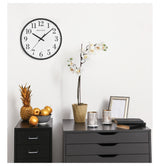 Bulova C5009 Cubicle Black Silent Sweep 10.5" Wall Clock - view 3