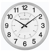 Bulova C5010 Easton Spun Nickel Silent Sweep 12" Wall Clock