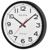 Bulova C5012 Accu-Wave II Atomic Black 12.25" Wall Clock - view 2