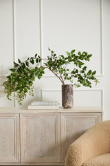 Calligraphy Sculptural Matte Vase By Accent Decor