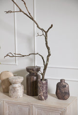 Calligraphy Sculptural Matte Vase By Accent Decor