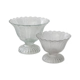 Camilla Glass Compote By Accent Decor