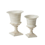 Chapel Distressed Metal Decorative Urns By Accent Decor