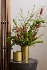 Cheerful Tidings Metal Pot By Accent Decor