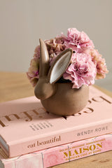 Chocolate Bunny Pot By Accent Decor