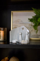 Claro Ceramic Nativity Set of 5 By Accent Decor