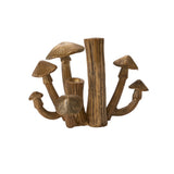 Clustered Mushrooms Metal Bud Vase By Accent Decor