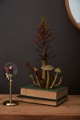 Clustered Mushrooms Metal Bud Vase By Accent Decor