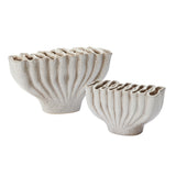 Clymene Sculptural Reactive Glaze Ceramic Vases By Accent Decor - 8" x 4" x 4.75" - Image 3