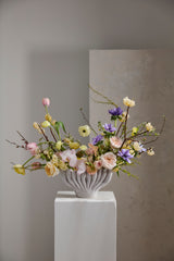 Clymene Sculptural Reactive Glaze Ceramic Vases By Accent Decor - 8" x 4" x 4.75" - Image 4