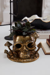 Cranium Metal Pot By Accent Decor