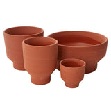 Crescendo Footed Ceramic Pots By Accent Decor