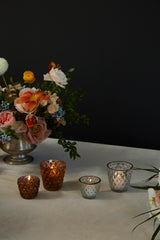 Cristal Glass Votive Candleholders By Accent Decor