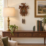 Hermle Bird's Nest 1-Day Cuckoo Clock, 400/3 - shown hanging on a wall