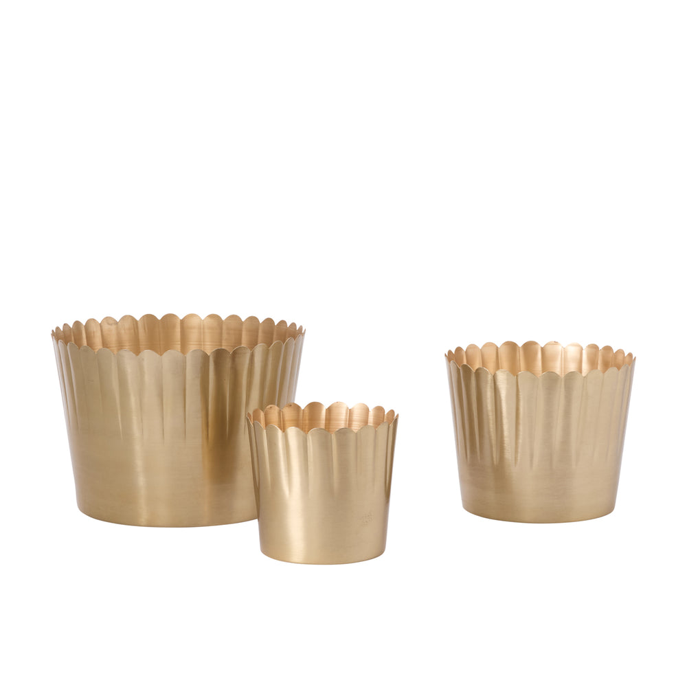 Delicata Metal Pots By Accent Decor - 5.5" x 5"