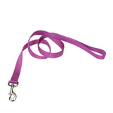 Single-Ply Nylon Dog Leash, 6' - X-Small - 3/8" x 6' / Orchid