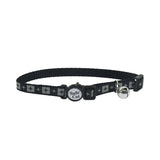 Lazer Brite Reflective Adjustable Breakaway Cat Collar - Black Diamond Plate
