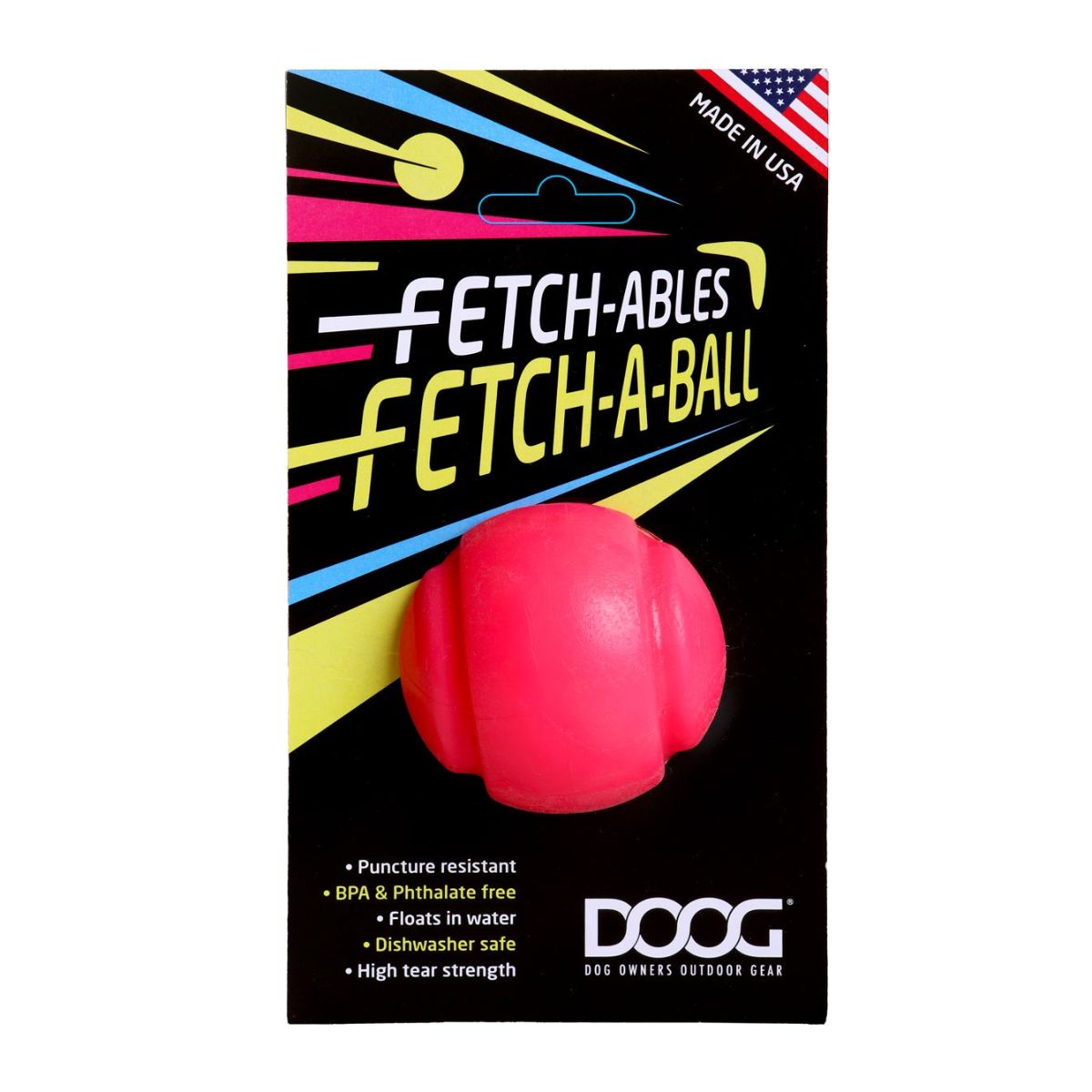 DOOG Pet Products Fetch-ables Fetch-A-Ball Dog Toy