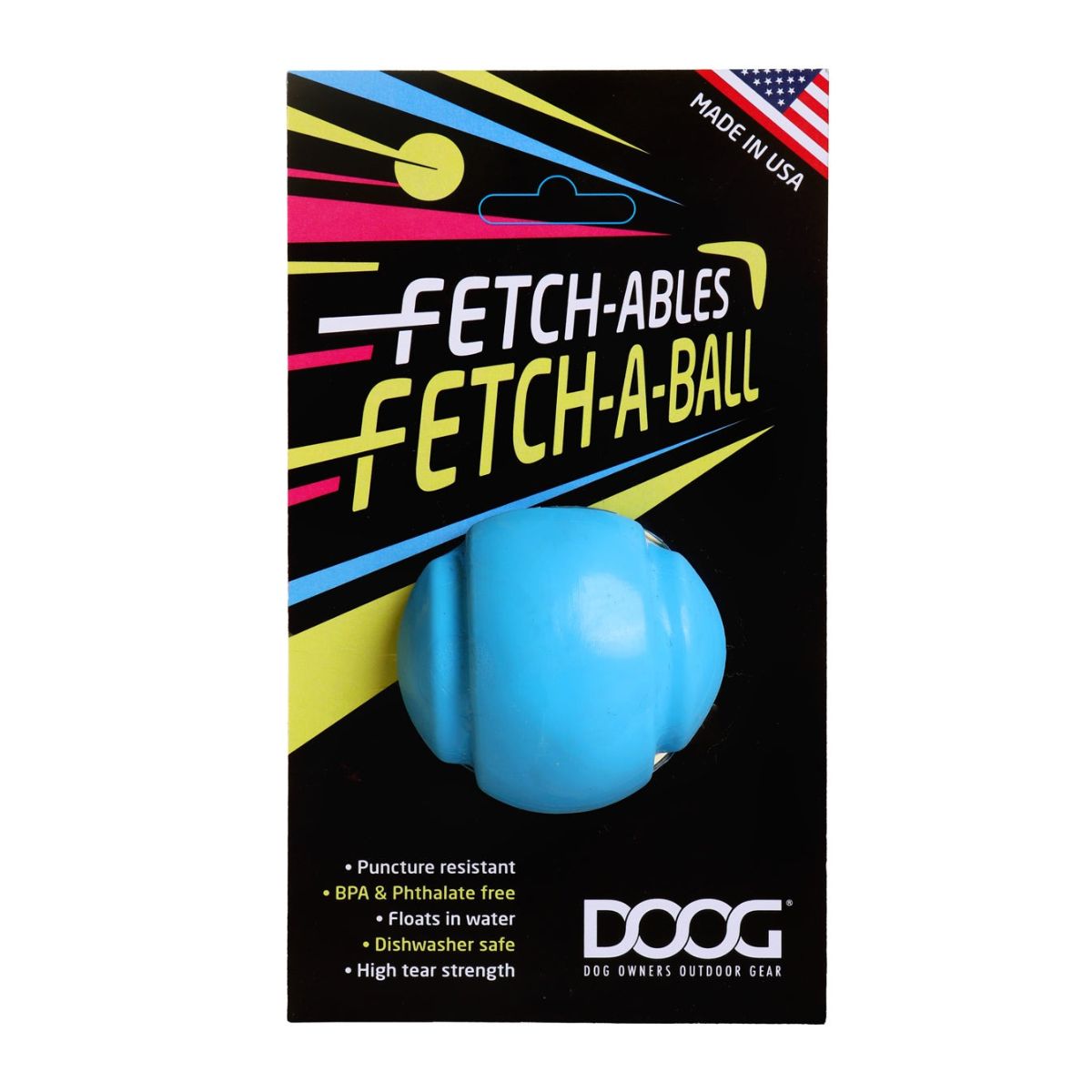 DOOG Pet Products Fetch-ables Fetch-A-Ball Dog Toy
