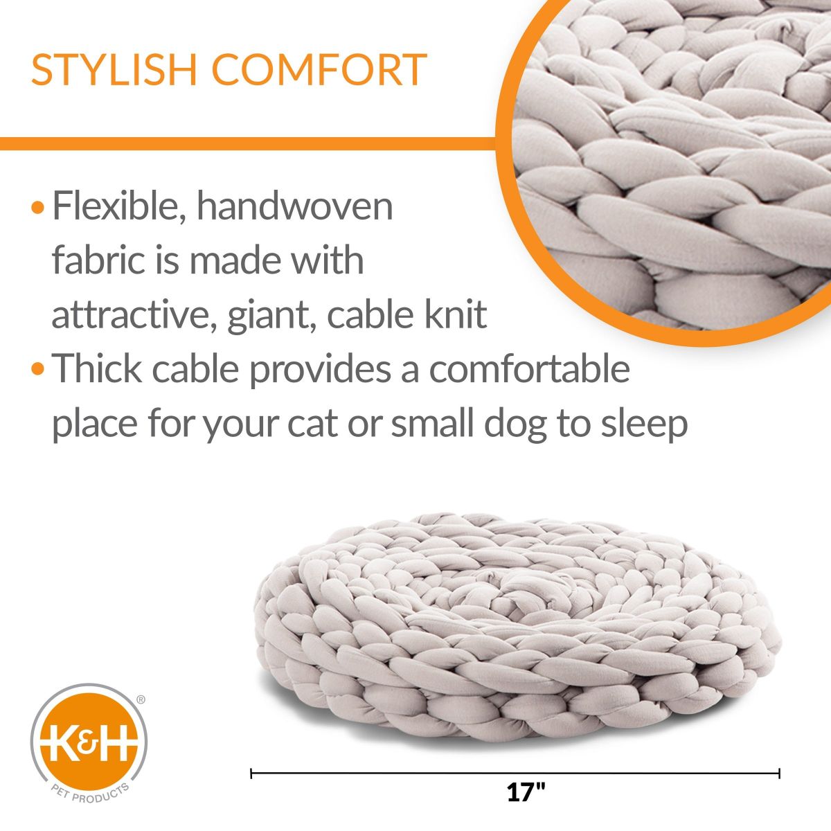 K&H Pet Products Knitted Pet Bed