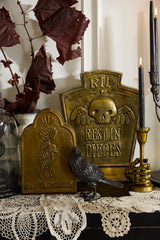 Duelo Metal Tombstone Decor By Accent Decor
