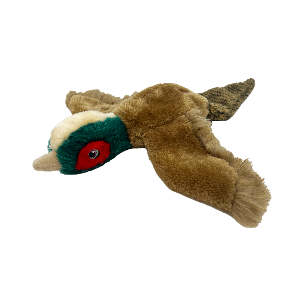 KONG Wild Low Stuff Pheasant Brown Plush Dog Toy, Medium