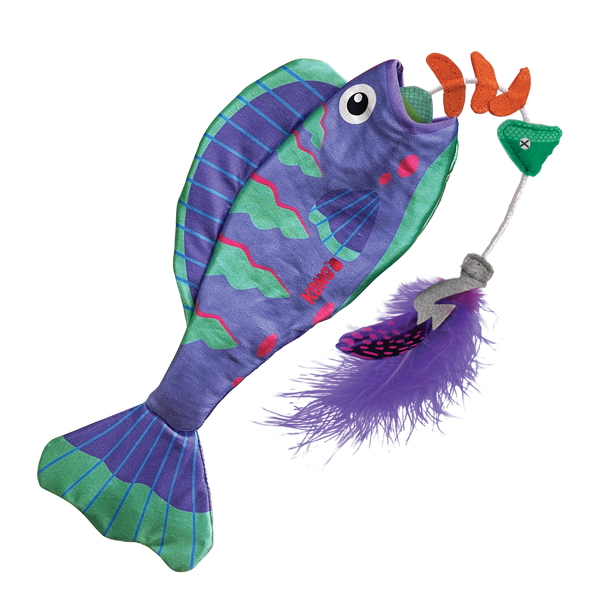 King Wholesale KONG Wrangler Angler Fish Cat Toy