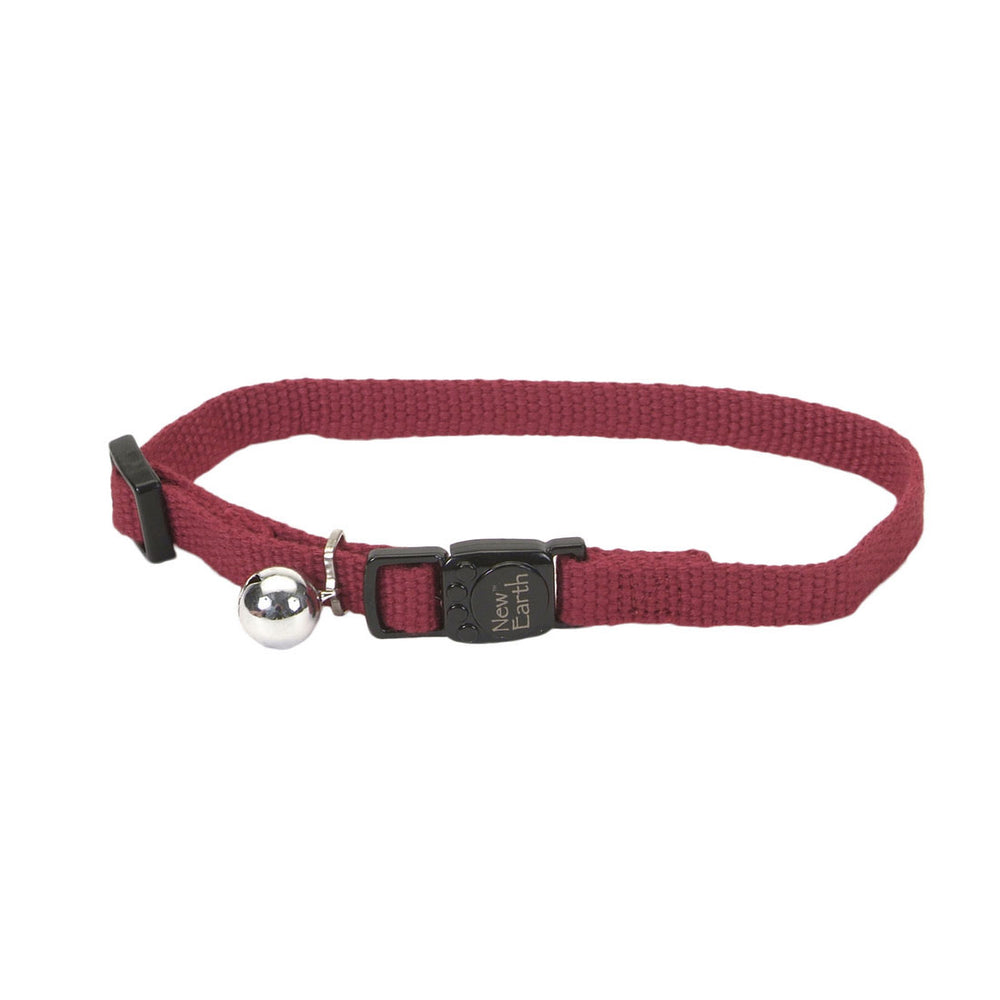 New Earth Soy Adjustable Breakaway Cat Collar - Cranberry