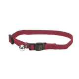 New Earth Soy Adjustable Breakaway Cat Collar - Cranberry