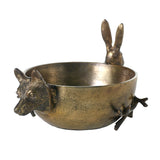 E+E Handle Matte Metal Bowl By Accent Decor
