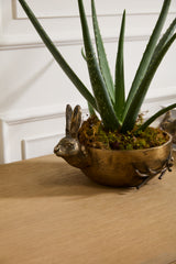 E+E Handle Matte Metal Bowl By Accent Decor